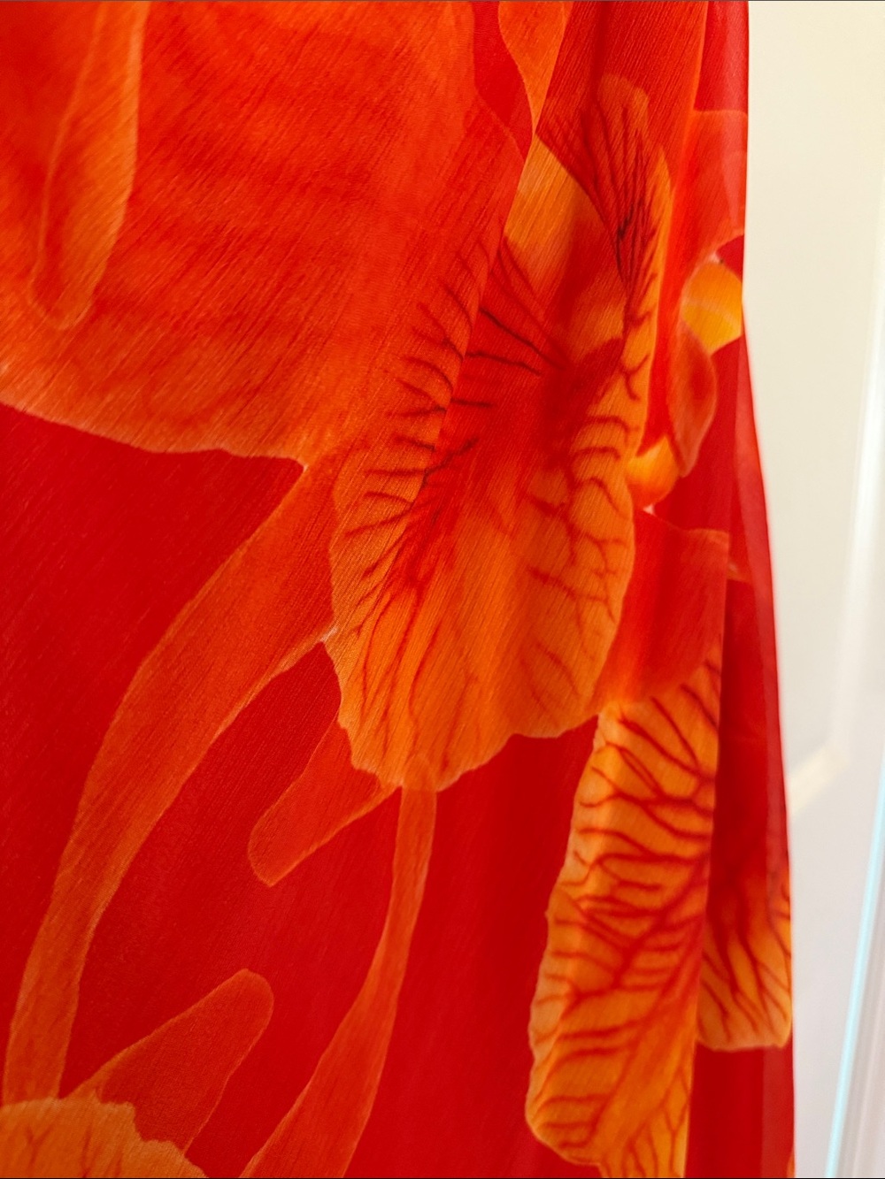 Peppermayo Red-Orange Floral Maxi Dress - Picture 3 of 3